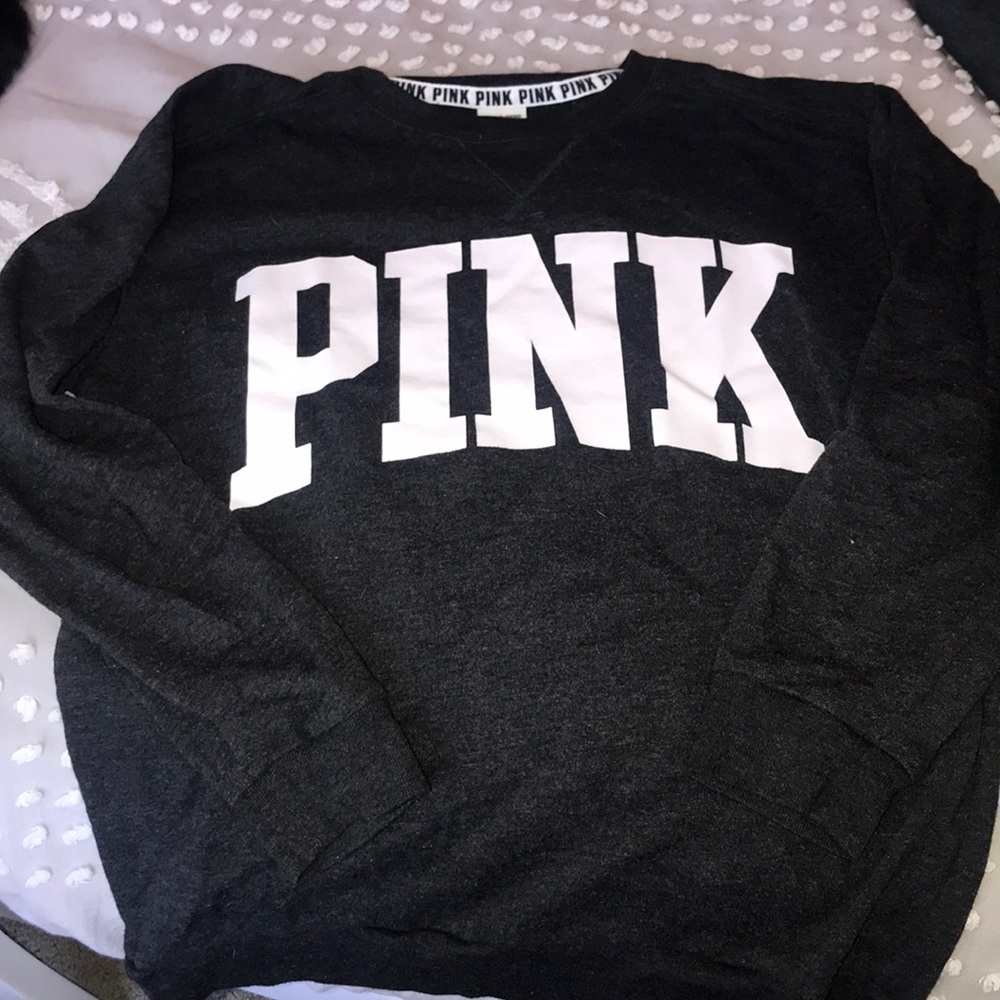 Dark grey crew neck